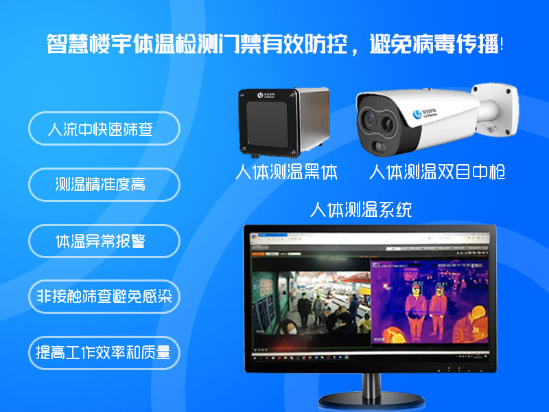 智慧樓宇體溫檢測門禁有效防控，避免病毒傳播